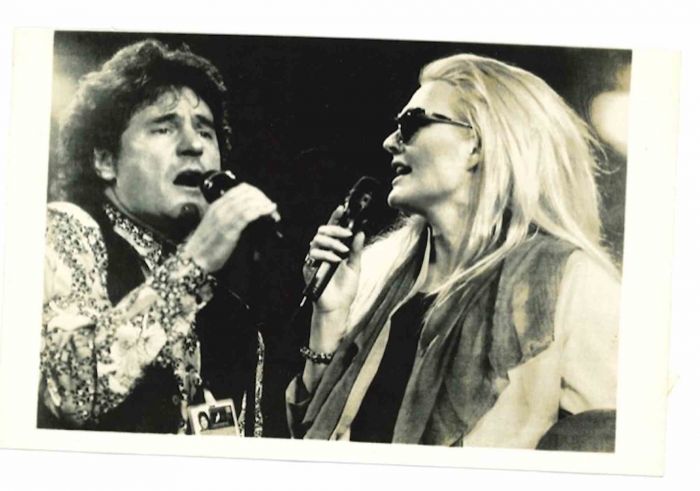 Anna Oxa and Fausto Leali - Vintage Photo   
