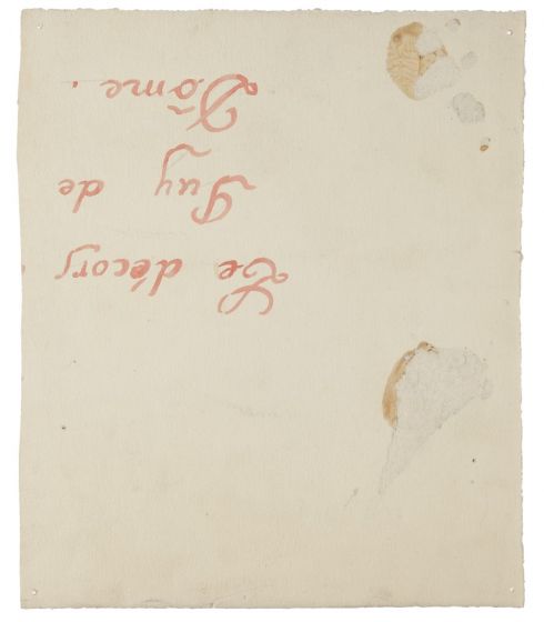 Nude 1935's is an original drawing in tempera and watercolor a on paper, realized by Jean Delpech (1988-1916). (BACK OF THE DRAWING)