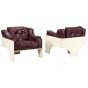 Pair of Vintage "Oriolo" Lounge Chairs by Claudio Salocchi - Design Furniture