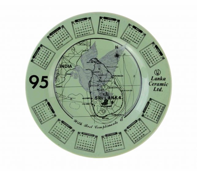 Vintage Calendar Plate - Decorative Object 