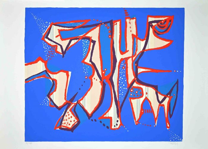 Composition in Blue