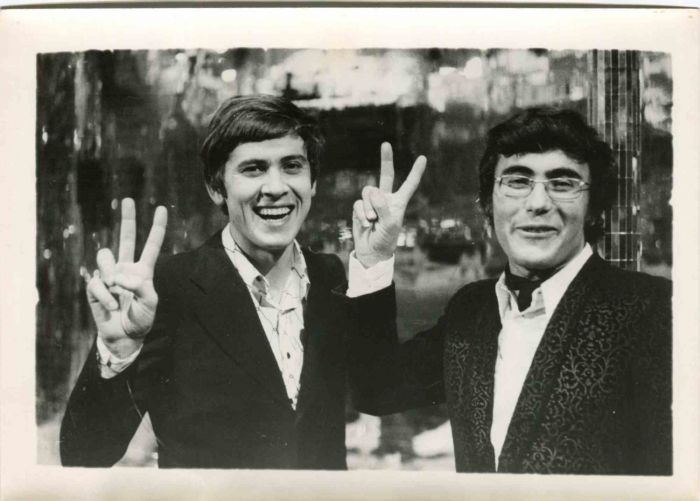 Gianni Morandi and Al Bano - Vintage Photo
