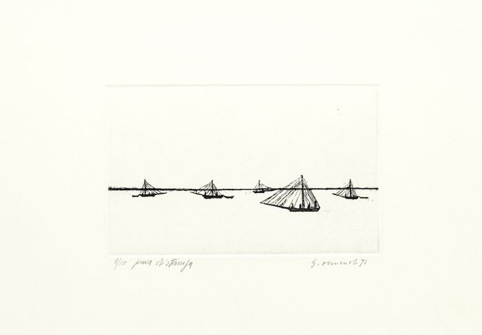 Fishing by Giovanni Omiccioli - Contemporary Artwork