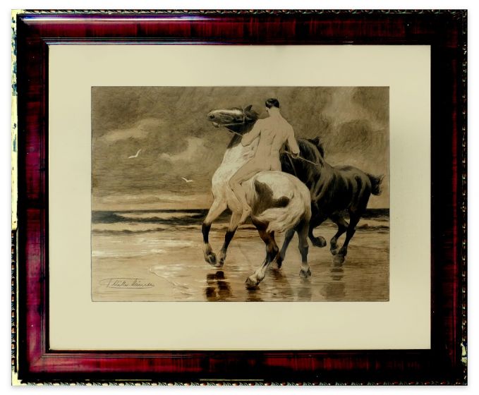 The Rider by Franz Müller-Münster - Modern Artwork