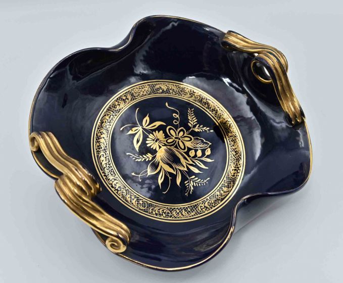 Blue Gilded Tray