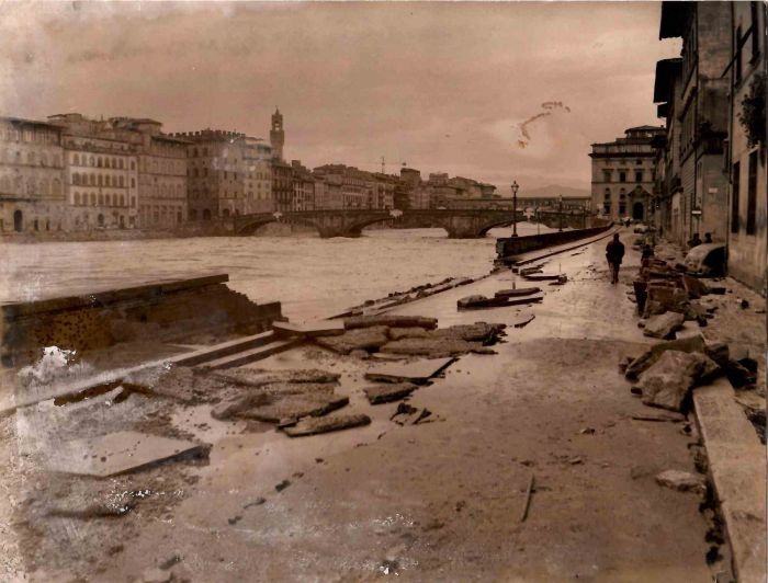 Florence Devastated by the Waters of the Arno - Original Photographs