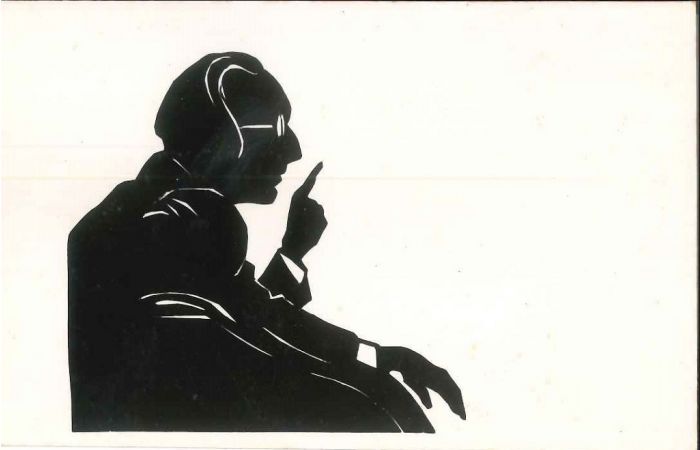 Postcard by Carl Orff