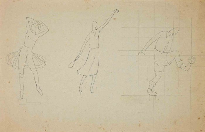 Anonymous - The Study of Sportive Figures - Modern Art