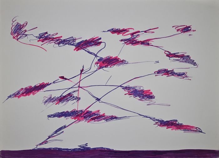 Abstract Violet Composition 