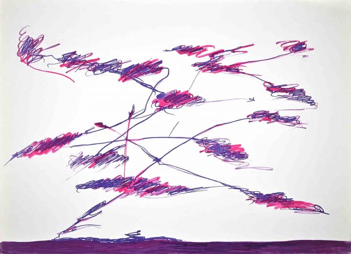 Abstract Violet Composition