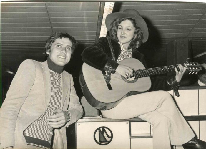 Gianni Morandi and Marcella Martoli - Vintage Photo