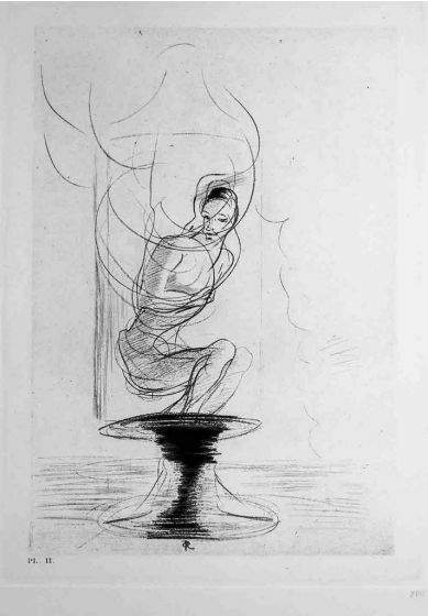 Illustration from the series "Les Fleurs du Mal"