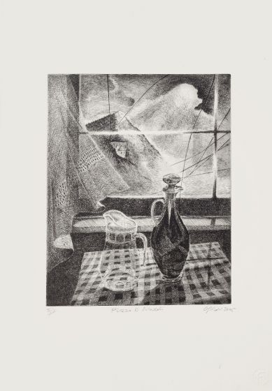 Still Life And Window by Piero Cesaroni - Contemporary Artwork