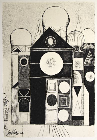 The Cathedral by Franco Gentilini - Contemporary Artwork