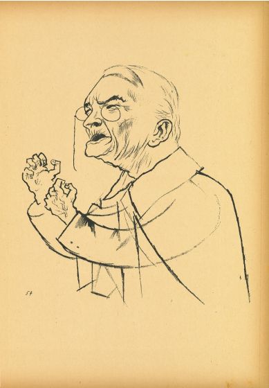 Ledebour  from  Ecce Homo by George Grosz - Modern Artwork