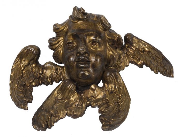 Couple Of Angel Heads by Anonymous - Decorative Object