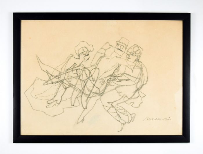 Official Entertainment by Mino Maccari - Contemporary Artwork
