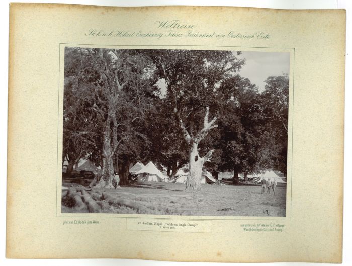 Dakh-na bagh Camp - 9 Marz 1893 - by prince Franz Ferdinand von Osterreich Este - Artwork