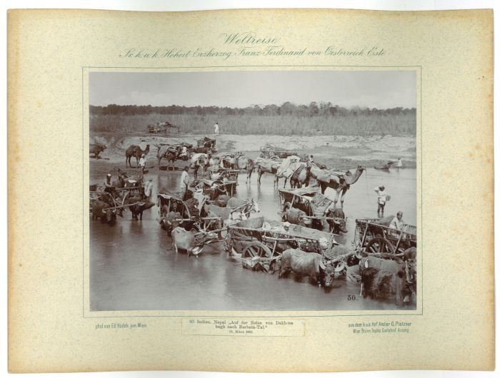 Indien. Nepal. Auf der reise von dakh-na bah nach Barbara-Tal - 18 Marz 1893 by prince Franz Ferdinand von Osterreich Este - Artwork