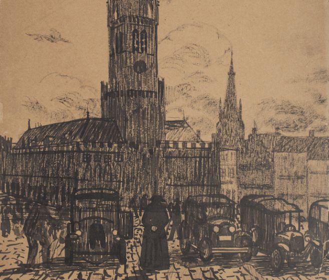 Cityscape by Anonymous - Modern Artwork 