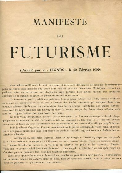 Manifeste du Futurisme