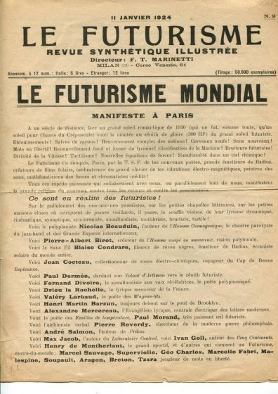 Le Futurisme - Le Futurisme Mondial - Futurisme et Fascisme 