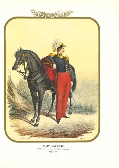 Major State - Lithograph by Antonio Zezon. Naples 1854.