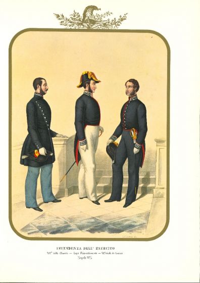Firefighters is a lithograph by Antonio Zezon. Naples 1854.