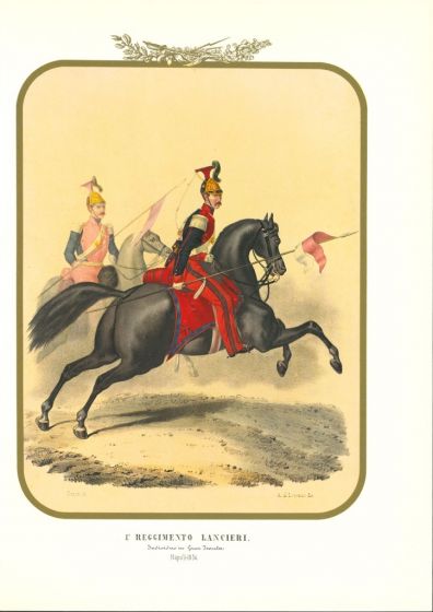 Lancers Regiment is a lithograph by Antonio Zezon. Naples 1854.