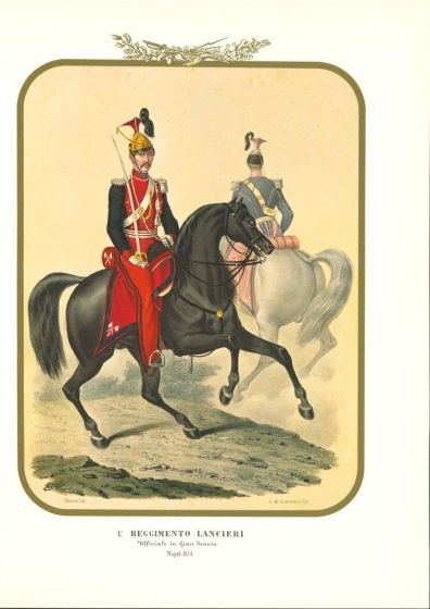 I Lancers Regiment is a lithograph by Antonio Zezon. Naples 1854.