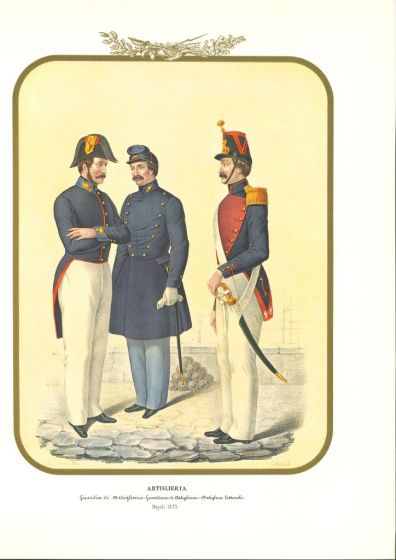 Artillery is a lithograph by Antonio Zezon. Naples 1853.