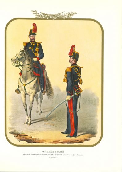 Artillery and Train is a lithograph by Antonio Zezon. Naples 1853