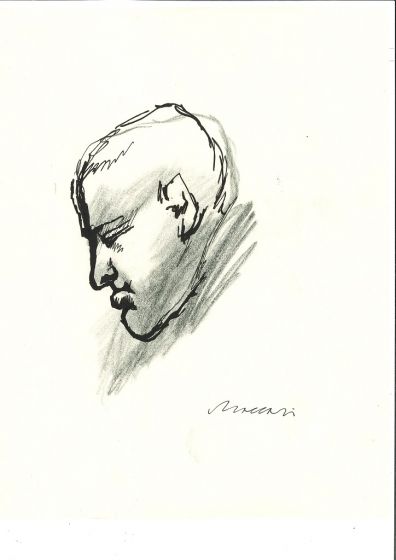 Giorgio Morandi Portrait by Mino Maccari - Contemporary Artworks