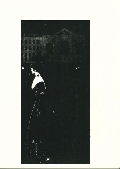 A Night Piece by Aubrey Vincent Beardsley.- Modern Artwork