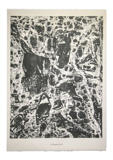 Orgues du sol - From Eaux, Pierres, Sable by  Jean Dubuffet - Contemporary Artwork