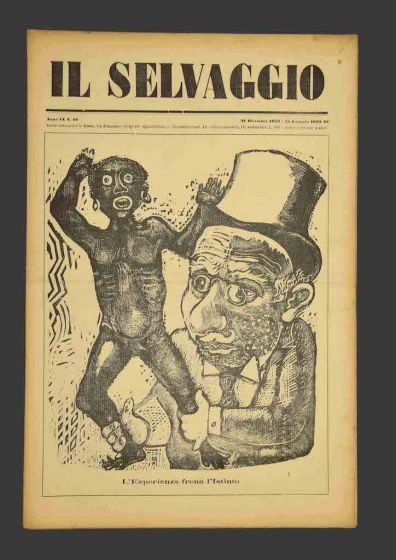 "Il Selvaggio no.12- 1932", Illustrated by Mino Maccari- Art Magazine