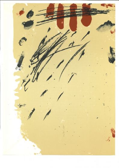 Tapies Composition  from Derriere Le Miroir