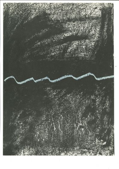 Untitled from Derrière le Miroir by Antoni Tapies - Contemporary Artwork