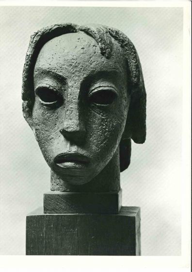 Three Women Sculpture- American Vintage Photograph 