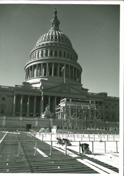Eisenhower Takes oath of Office- American Vintage Photograph