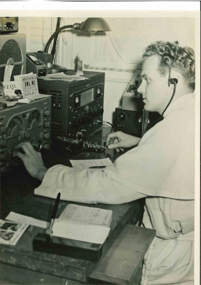 An American Amateur Radio Operator- American Vintage Photograph