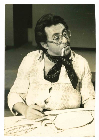 Portrait of Pino Zac - Vintage Photograph