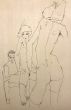 Schiele Drawing a Nude Model in front of a Mirror 