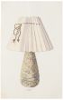 "Lamp"  is an original china ink and watercolor drawing on ivory-colorated paper by Anonymous Artist of XIX Century.