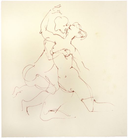 The Couple by Leonor Fini - Contemporary Artwork