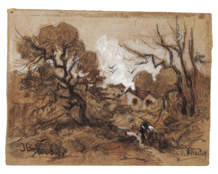 Autumn by the Jeanne De la Soudiere - Modern Artwork
