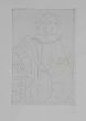 Figure assise, le bras droit appuye sur une table (Seated Figure)