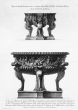 G.B.Piranesi, Two marble tripods in the Villa Albani, 1778. G.B.Piranesi, Etching, Masks, Vase, Old Masters, Engraving, Neoclassicism, Roman fornitures, Antiquities, Rembrandt, Goya, Cavaliere, Francesco, Ficacci, Candelabrum, Plate, Signature, Proof, Tri
