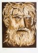 Contemporary art, Artwork, Print, Etching, Giacomo Manzù, Head of Oedipus II, Touchstone Suite