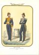 Army of the Sea: Rear Admiral and Brigadier - Lithograph by Antonio Zezon. Naples 1855.